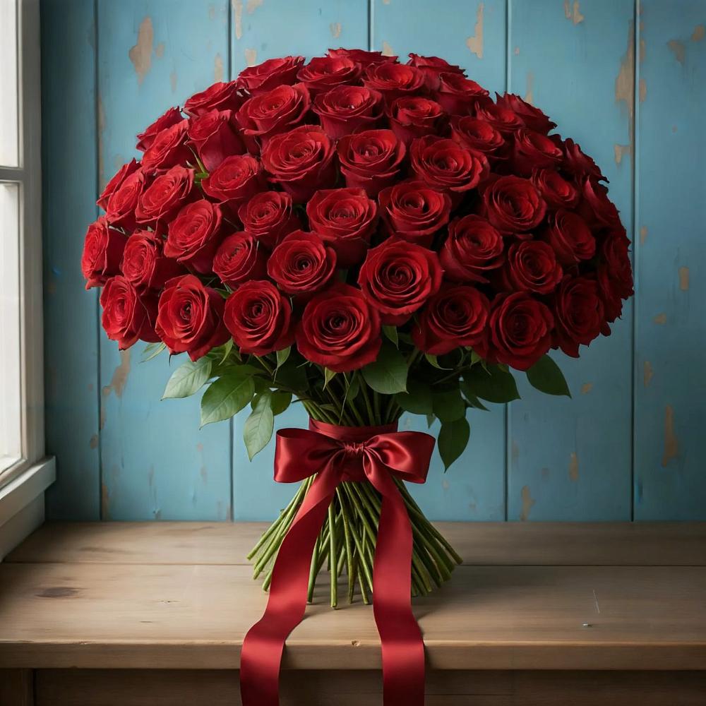 Букет Красные розы Блэк Меджик в Усть-Кан