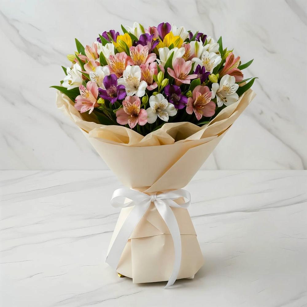 Букет цветов из: Альстромерии в Усть-Кан