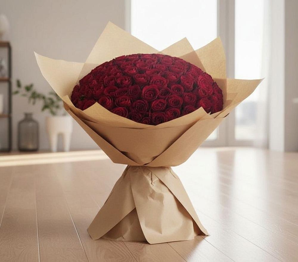 Букет 101 Красная роза в Усть-Кан