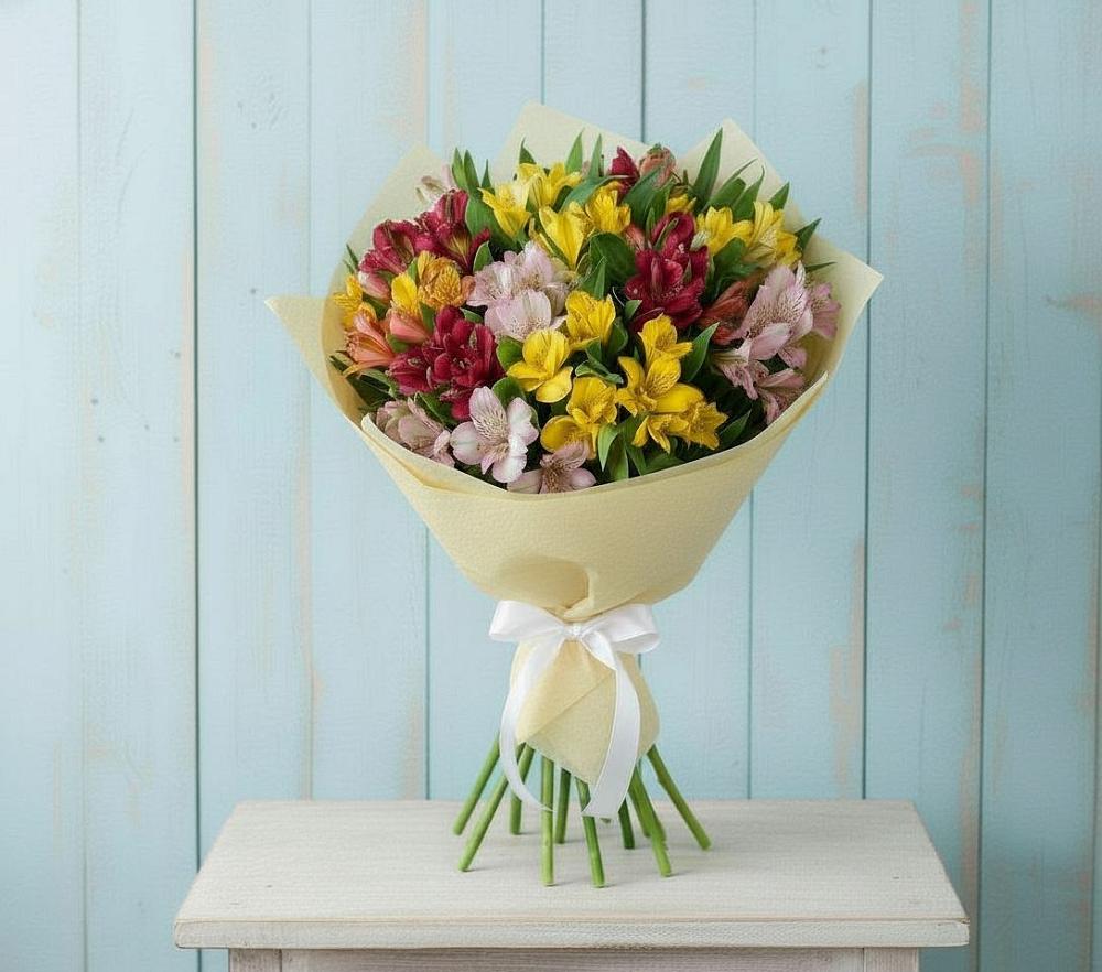 Букет цветов из: Альстромерии в Усть-Кан