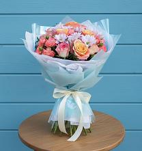 Букет цветов из:  Хризантемы и Розы #REPLACE_PRED# Усть-Кан