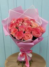 Букет 15 Розовых роз Равель #REPLACE_PRED# Усть-Кан