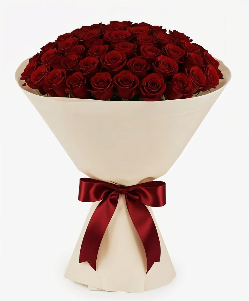 Букет 101 Бордовая роза Блэк Бакарра в Усть-Кан