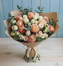 Букет цветов из:  Альстромерии и Розы в Усть-Кан